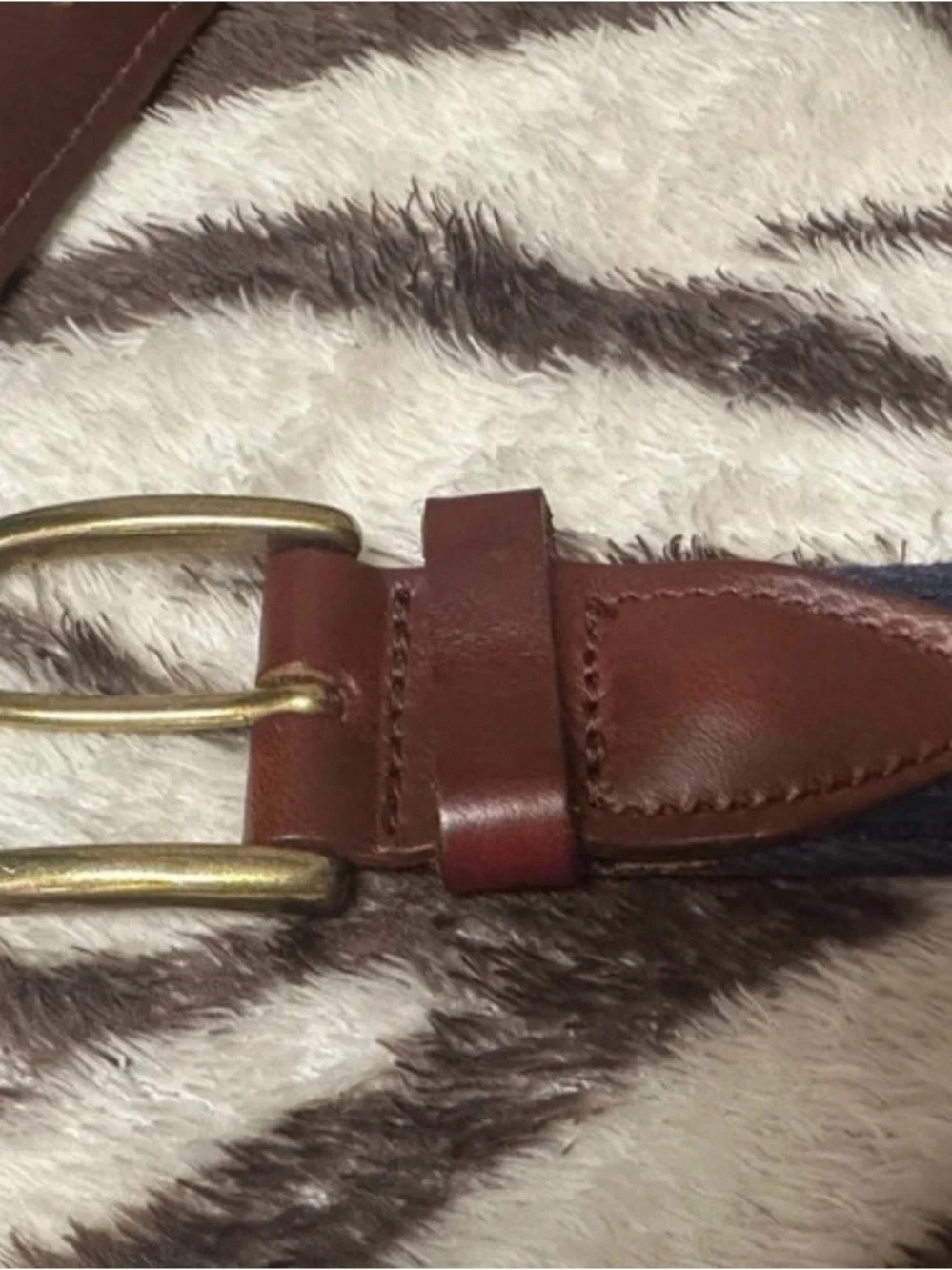 Men’s Navy and Red Belt